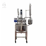 100L डबल-लेयर स्टेनलेस स्टील रिएक्टर