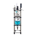 10 एल जैकेटेड ग्लास रिएक्टर